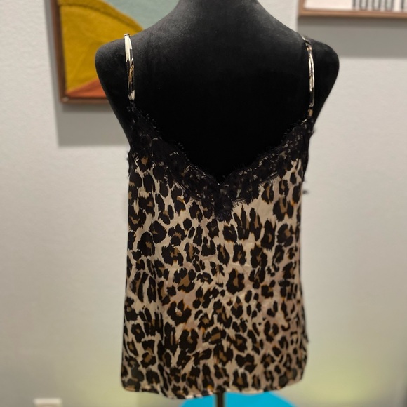 🍀3 FOR $15🍀 | Nordstrom BP | Leopard | Satin Cami | Black Lace | Medium EUC - Picture 3 of 9
